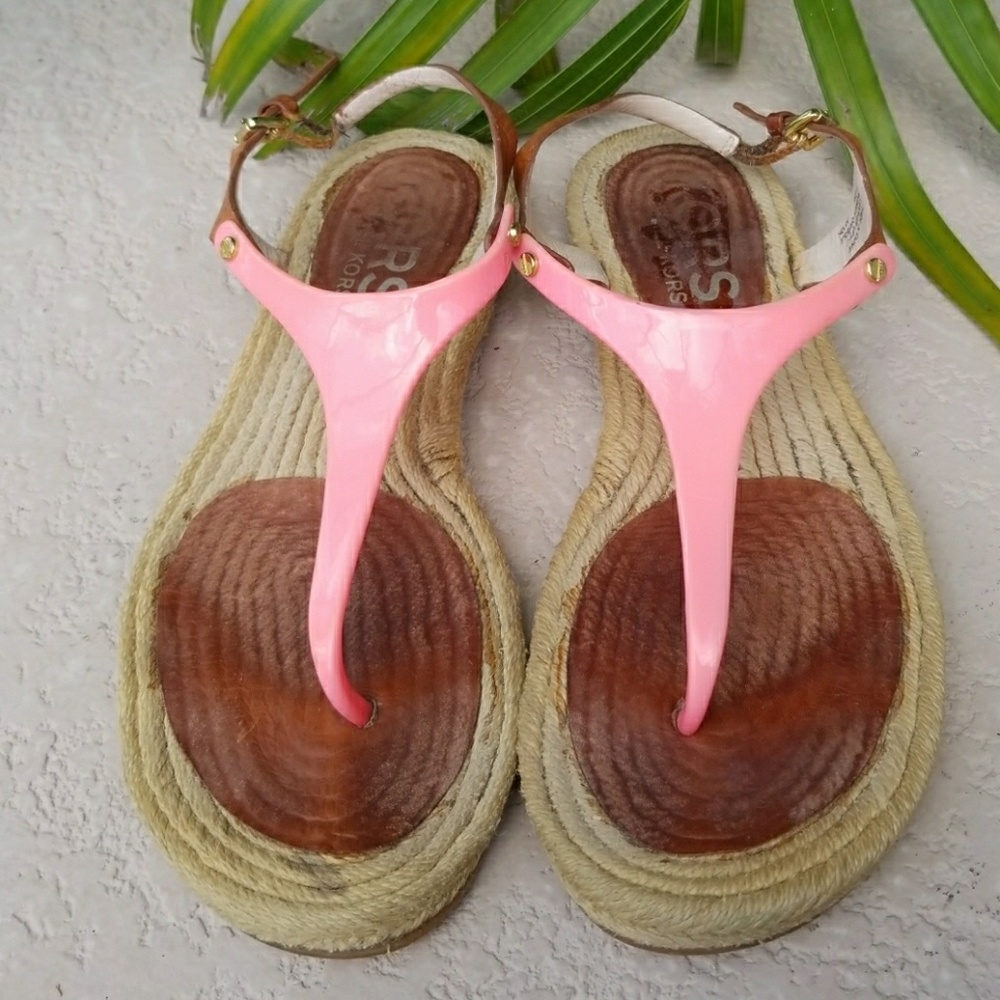 Michael Kors Women's Jelly Leather Thong Sandals